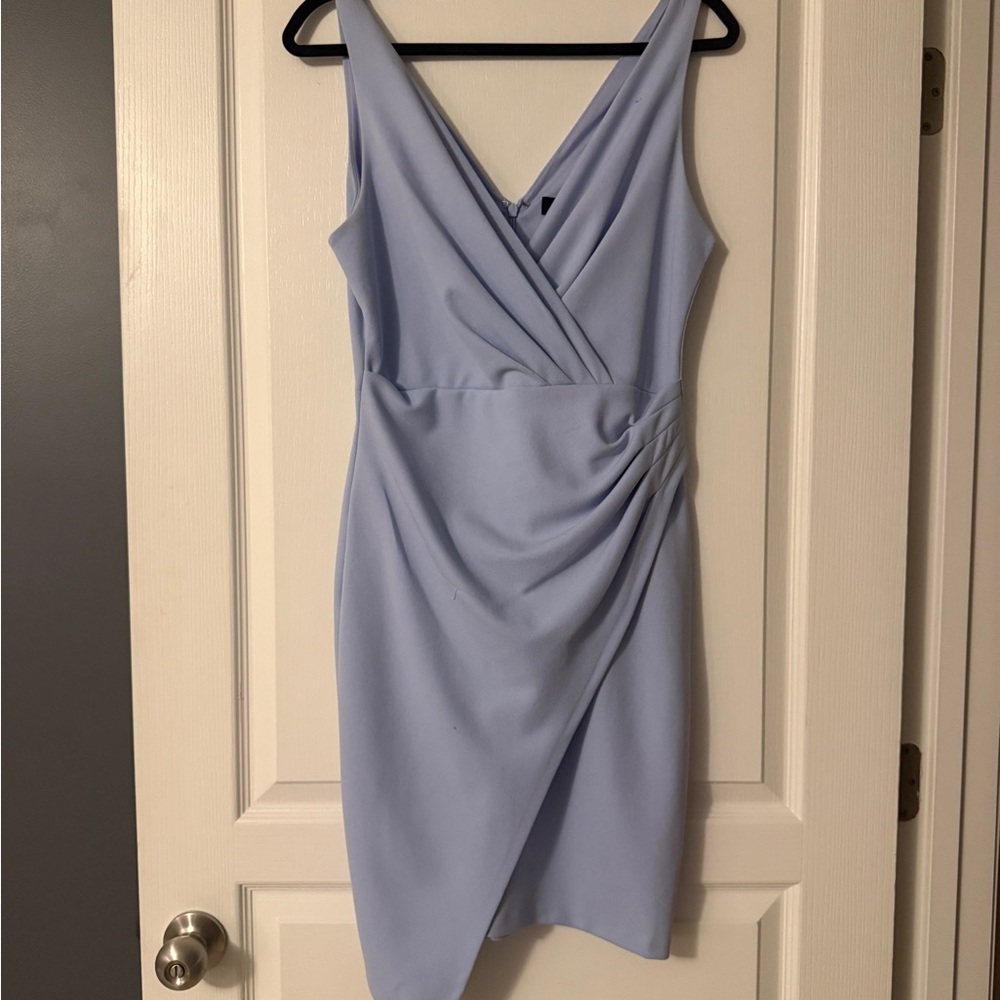 Guess Light Blue Asymmetrical Dress